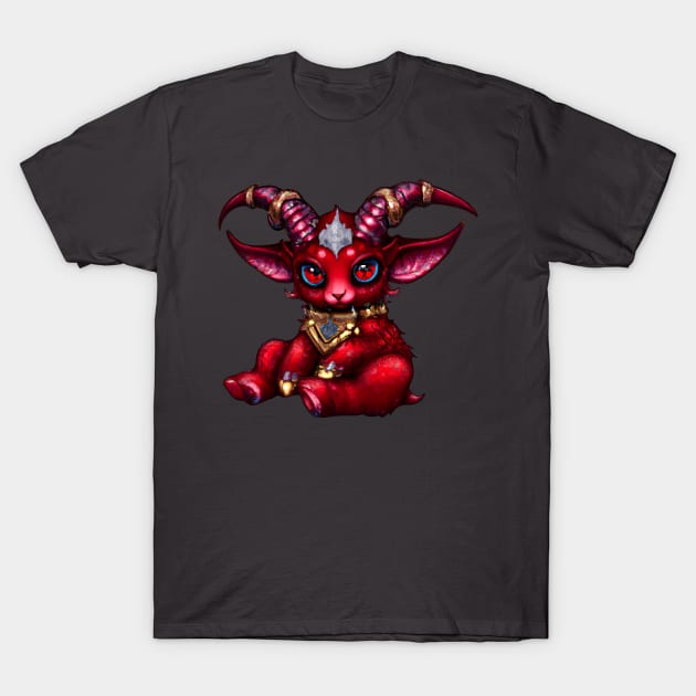 Chibi Red Baphomet T-Shirt by GAz